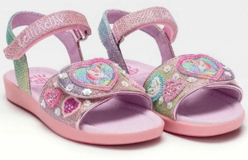 Lelli Kelly Kinder-Einhorn-Sandale – Multi-Glitzer