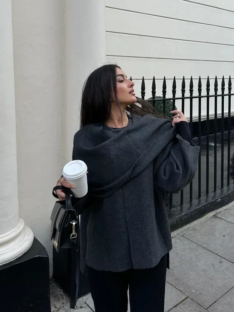 Damen Oversize Cape Mantel