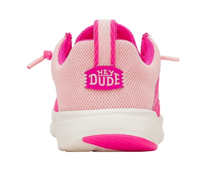 Hey Dude Wally Y Hey2O Colourblock Mokassin für Kinder | Pink Glo / Hellrosa