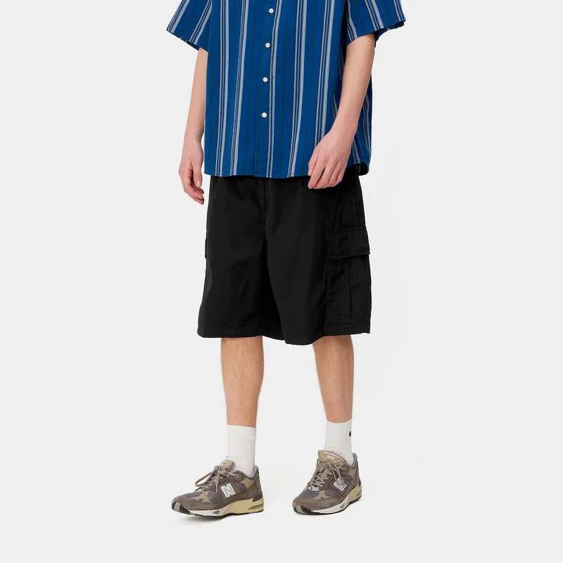 Carhartt WIP Herren Cole Cargo Short | Schwarz gespült