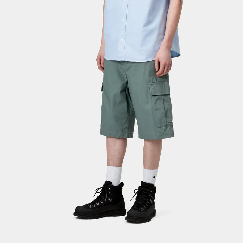 Carhartt WIP Herren Regular Cargo Short | Silberne Kiefer