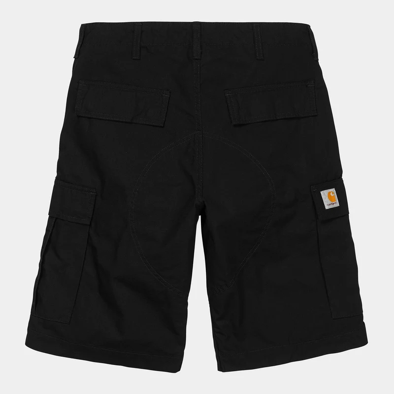 Carhartt WIP Herren Regular Cargo Short | Schwarz gespült