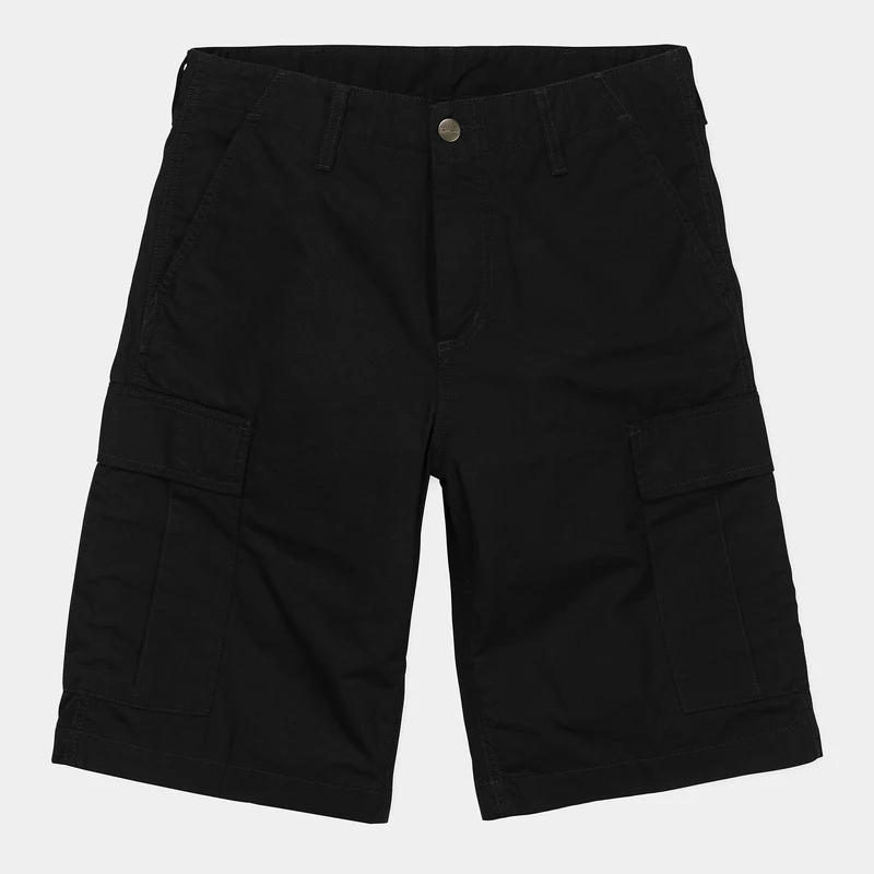 Carhartt WIP Herren Regular Cargo Short | Schwarz gespült