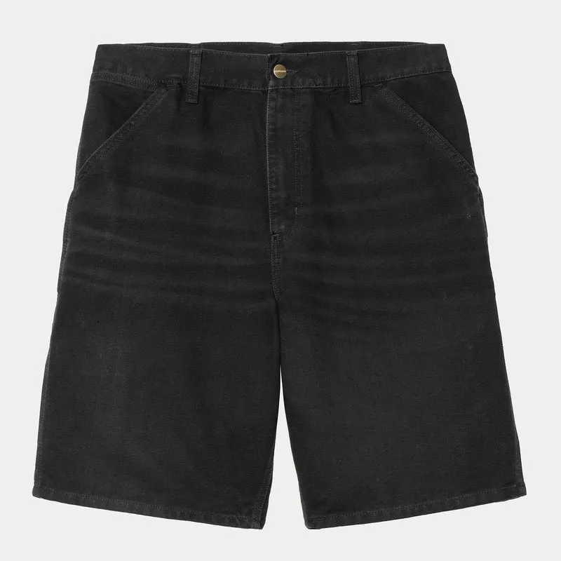 Carhartt WIP Herren Single Knee Dearborn Canvas Short | Schwarz