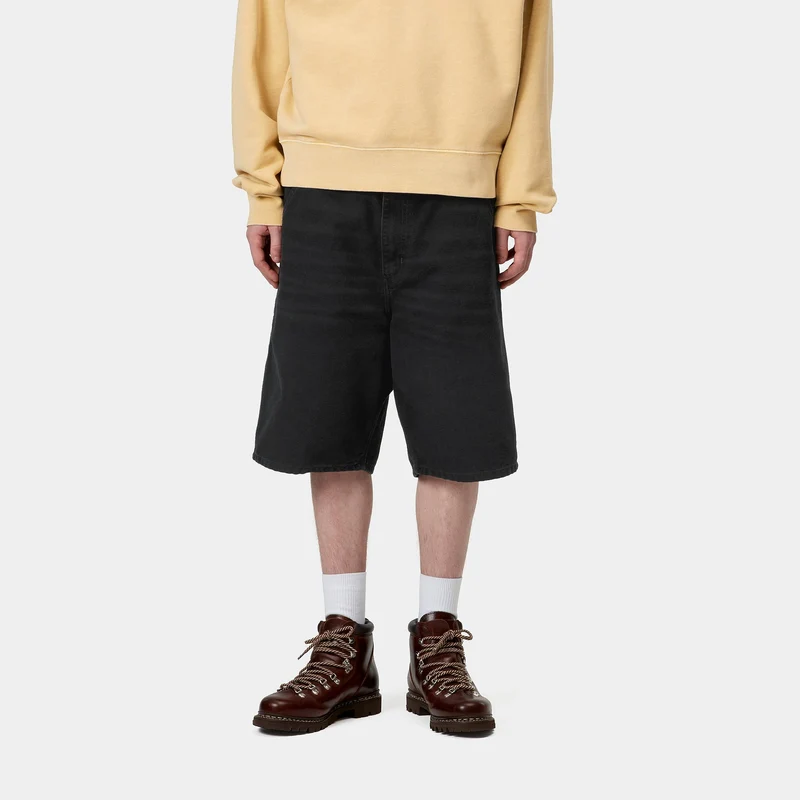 Carhartt WIP Herren Single Knee Dearborn Canvas Short | Schwarz