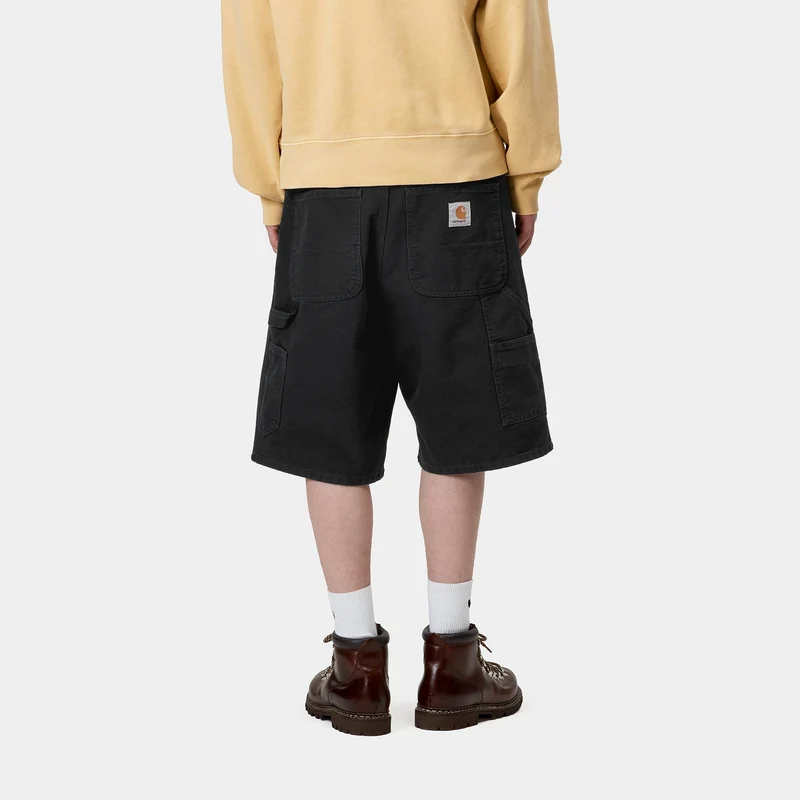 Carhartt WIP Herren Single Knee Dearborn Canvas Short | Schwarz