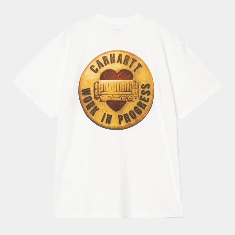 Carhartt WIP Herren Button T-Shirt | Weiß