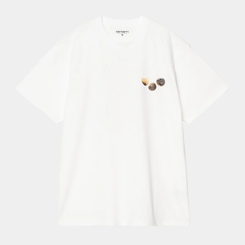 Carhartt WIP Herren Button T-Shirt | Weiß