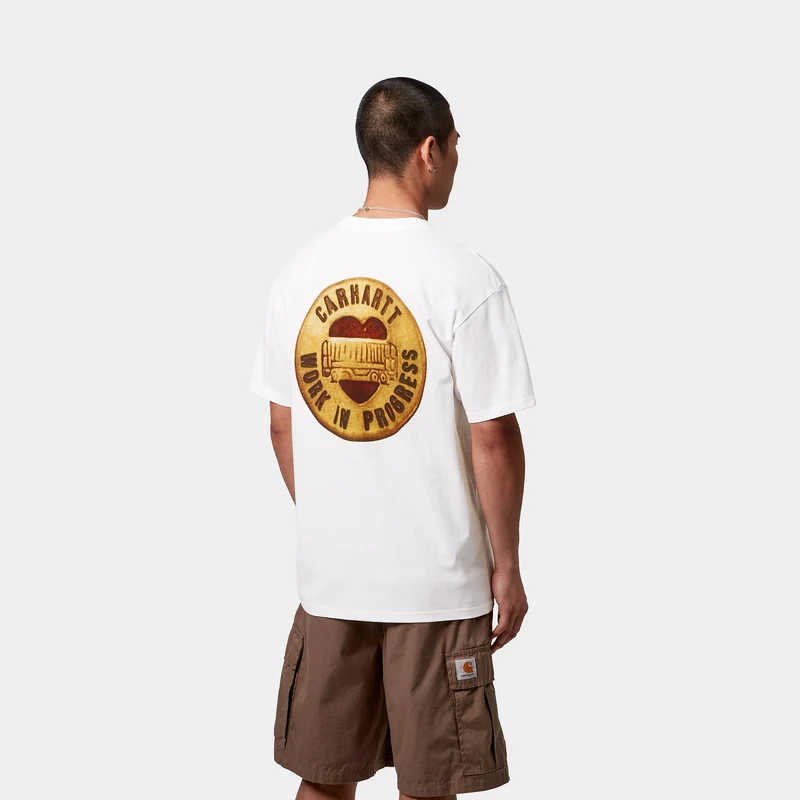 Carhartt WIP Herren Button T-Shirt | Weiß