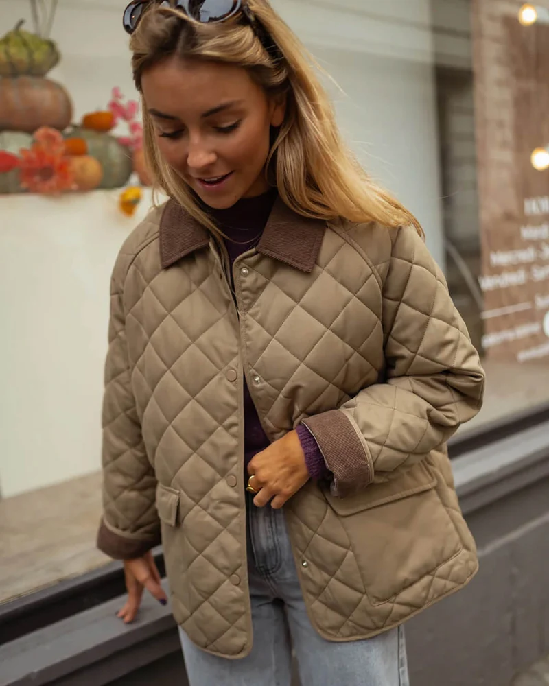Carolin | Stilvolle Winter Stepp Freizeitjacke für Damen