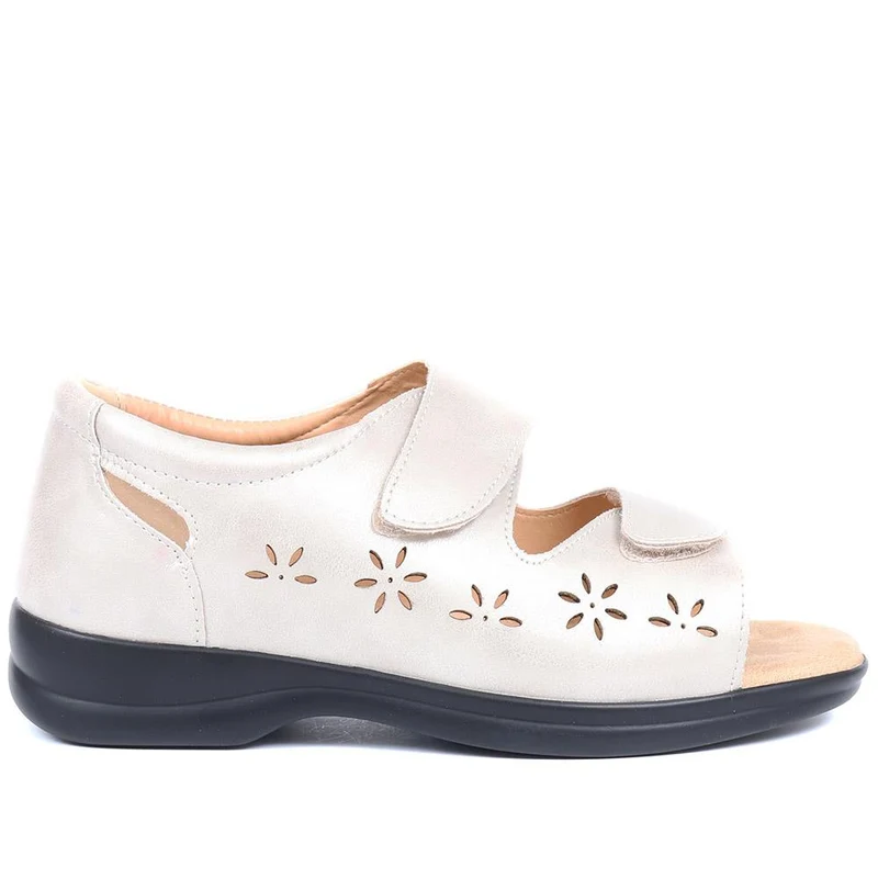 Extra-Wide Adjustable Shoes - ANITA / 321 459 - Beige