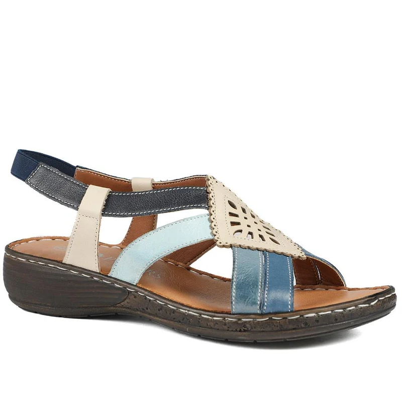 Leather Slingback Sandals - LUCK35001 / 321 605