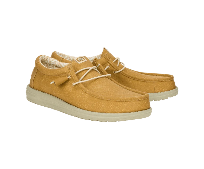 Hey Dude Wally Herren-Mokassin aus Stretch-Canvas | Cumin Brown