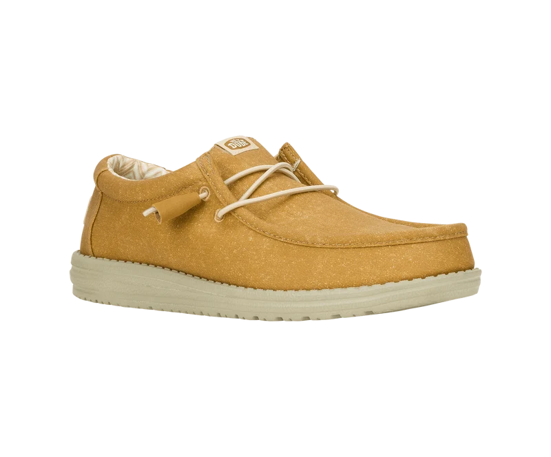 Hey Dude Wally Herren-Mokassin aus Stretch-Canvas | Cumin Brown