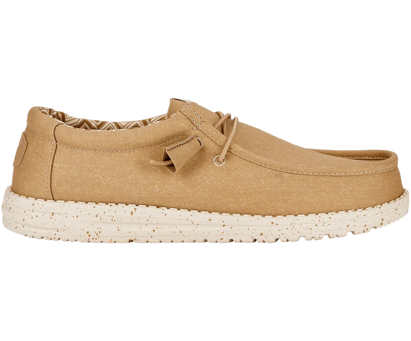 Hey Dude Wally Stretch-Canvas-Mokassin für Herren | Hellbraun