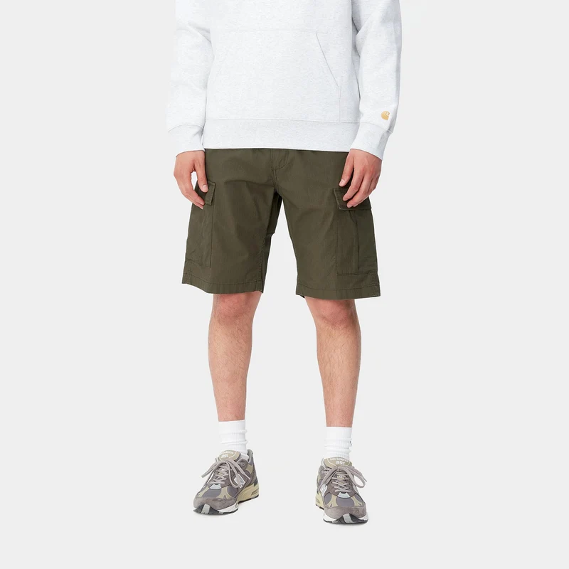 Carhartt WIP Herren Aviation Shorts | Cyprus Rinsed