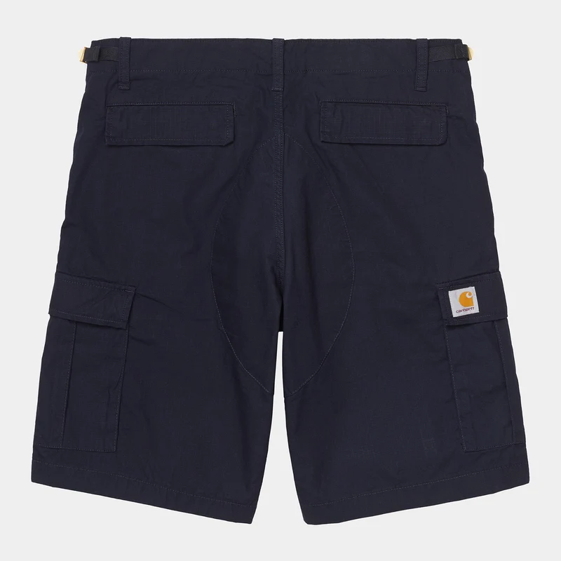 Carhartt WIP Herren Aviation Short | Dunkelblau gespült
