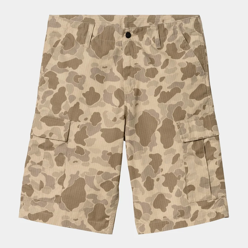 Carhartt WIP Herren Regular Cargo Shorts | Columbia Ripstop Camo Duck Desert