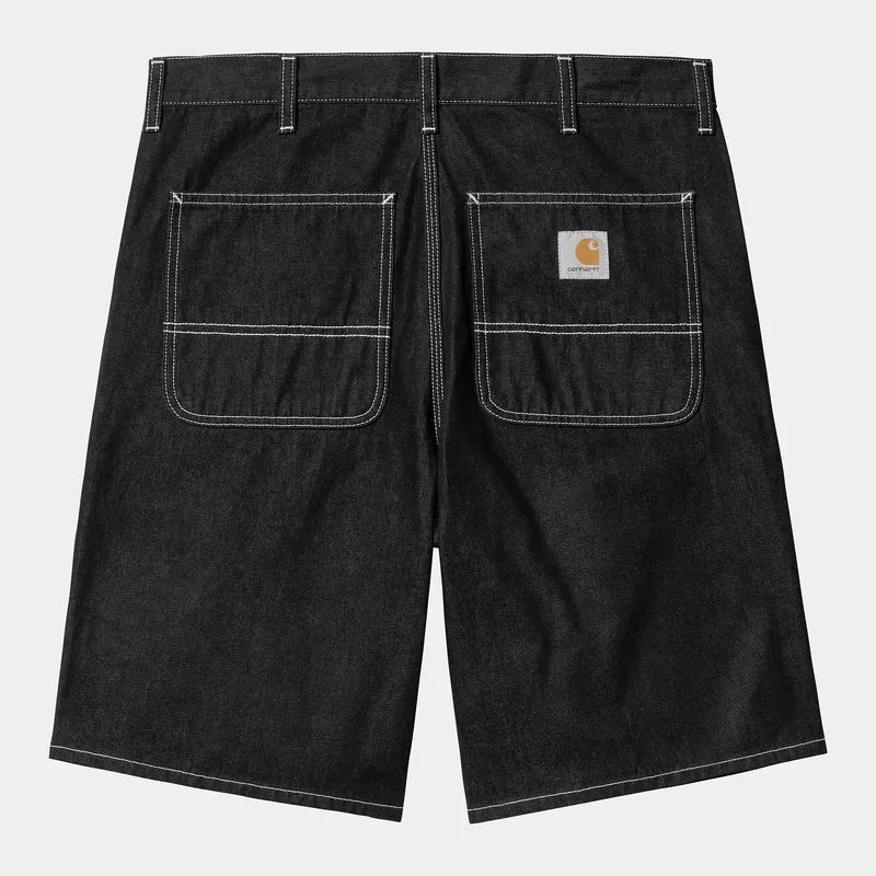 Carhartt WIP Herren Simple Norco Denim Short | Schwarz Eins Gewaschen
