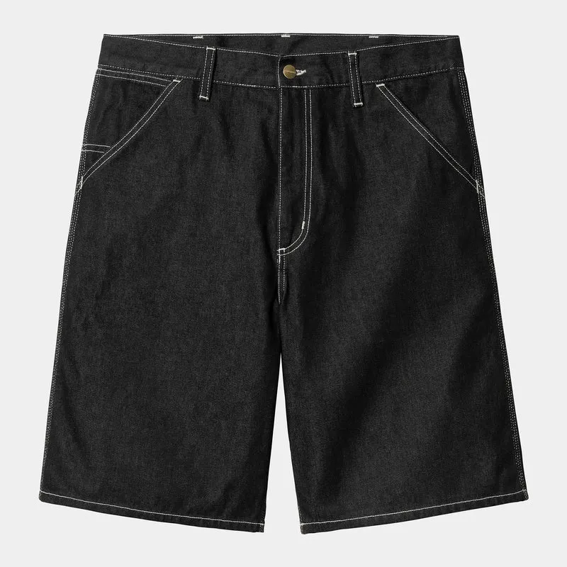 Carhartt WIP Herren Simple Norco Denim Short | Schwarz Eins Gewaschen
