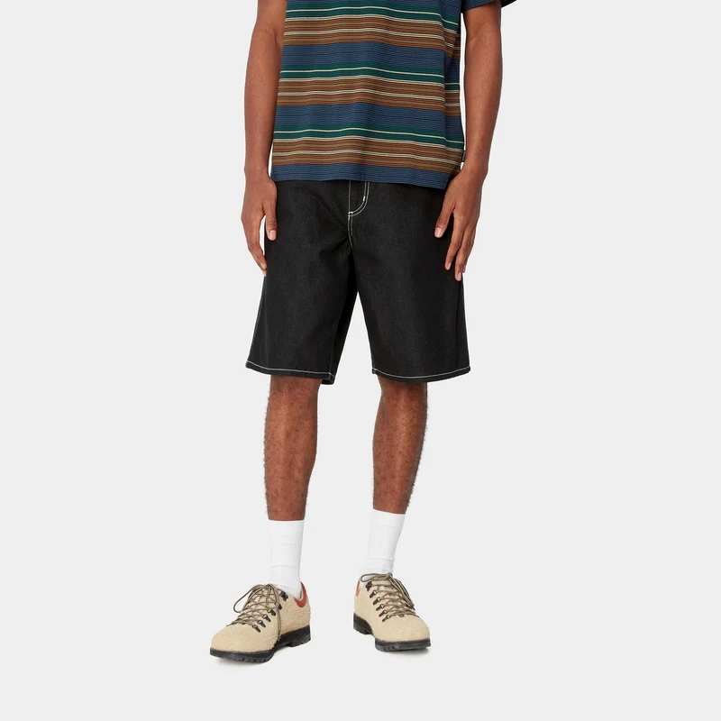 Carhartt WIP Herren Simple Norco Denim Short | Schwarz Eins Gewaschen