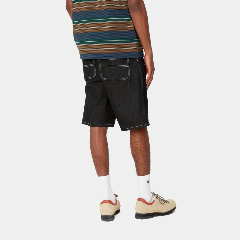 Carhartt WIP Herren Simple Norco Denim Short | Schwarz Eins Gewaschen