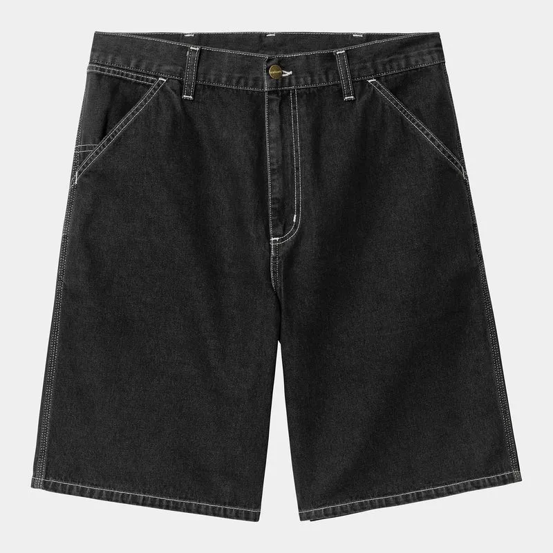 Carhartt WIP Herren Simple Norco Denim Short | Schwarz Stone Washed
