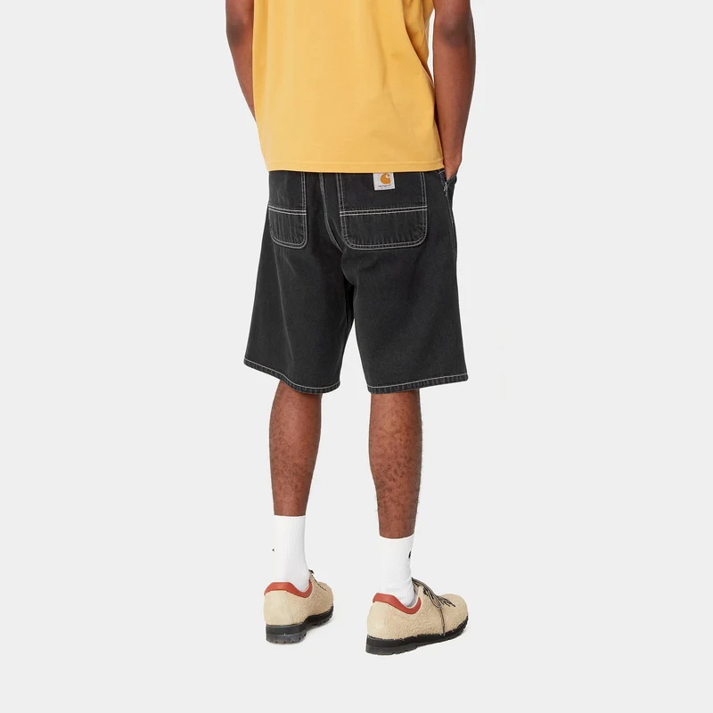 Carhartt WIP Herren Simple Norco Denim Short | Schwarz Stone Washed
