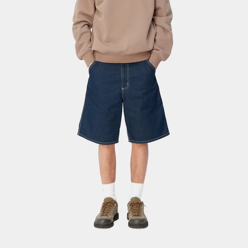 Carhartt WIP Herren Simple Norco Denim Short | Blau Eins Gewaschen