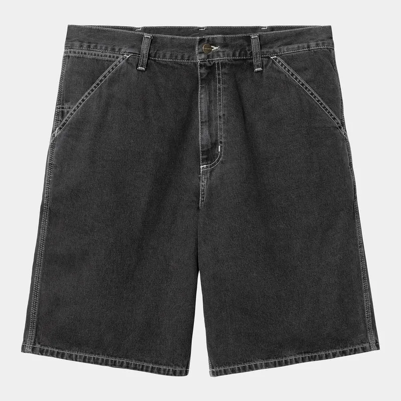 Carhartt WIP Herren Simple Norco Denim Short | Schwarz Heavy Stone Washed