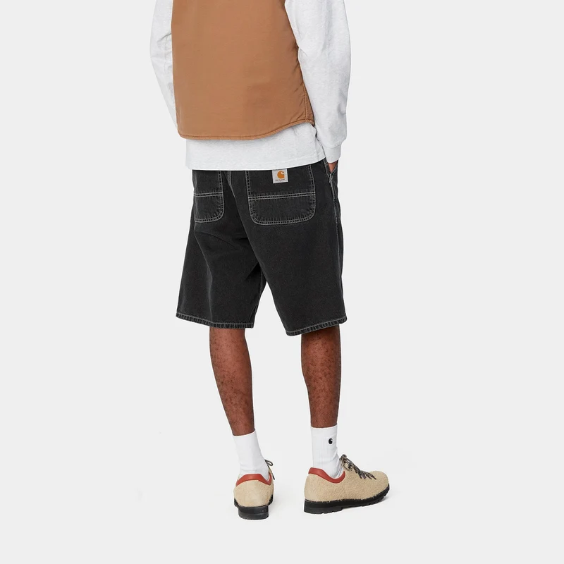 Carhartt WIP Herren Simple Norco Denim Short | Schwarz Heavy Stone Washed