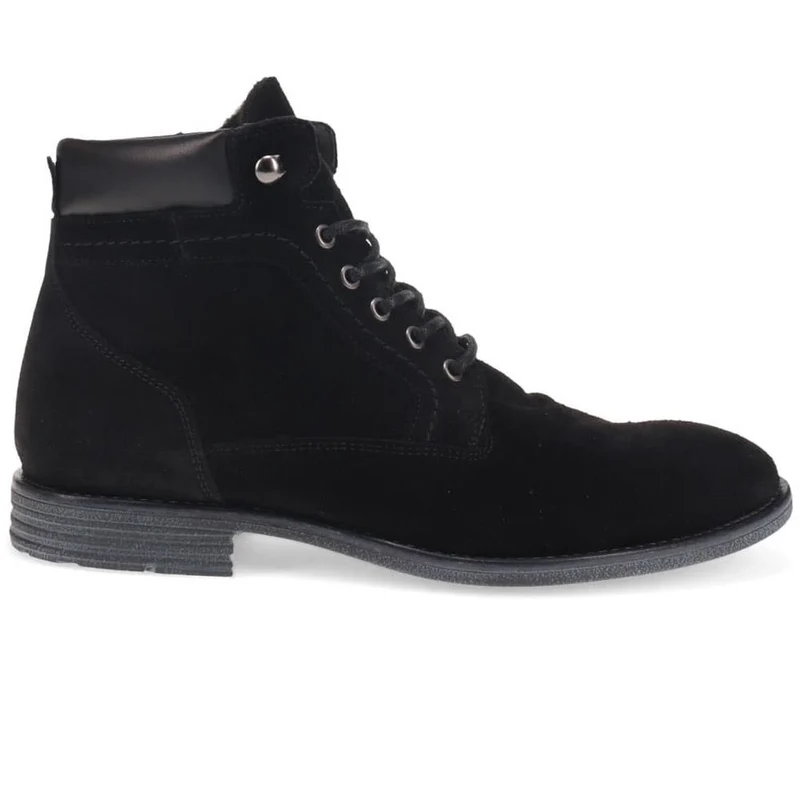 Docklands Leather Lace-Up Boots - DOCKLANDS / 321 008 - Black Suede