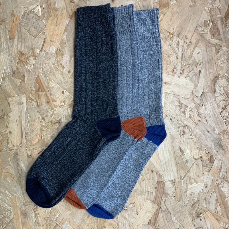 Bramble Socken aus Wollmischung für Herren (3er-Pack) - Grau