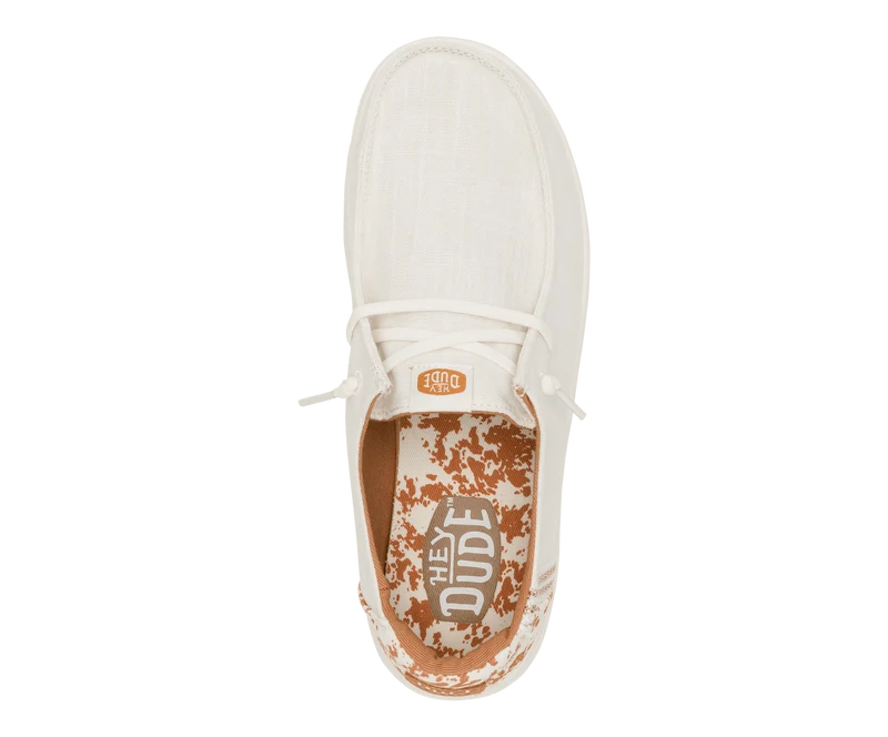Hey Dude Damen-Mokassins von Wendy Rise mit Tiermotiven | Weiß