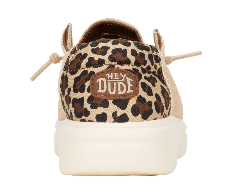 Hey Dude Damen-Mokassin „Tiermotiv“ von Wendy Rise | Hellbraun