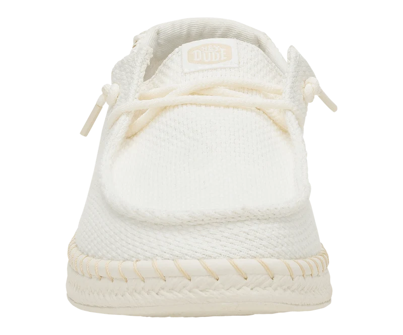 Hey Dude Wendy Espadrille-Mokassin für Damen, gewebt | Weiß