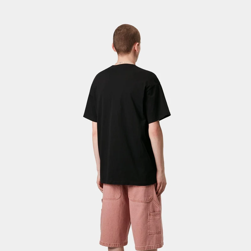Carhartt WIP Herren Crown Pocket T-Shirt | Schwarz