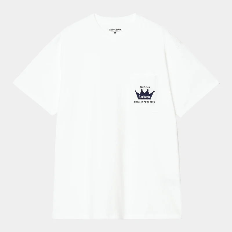 Carhartt WIP Herren Crown Pocket T-Shirt | Weiß