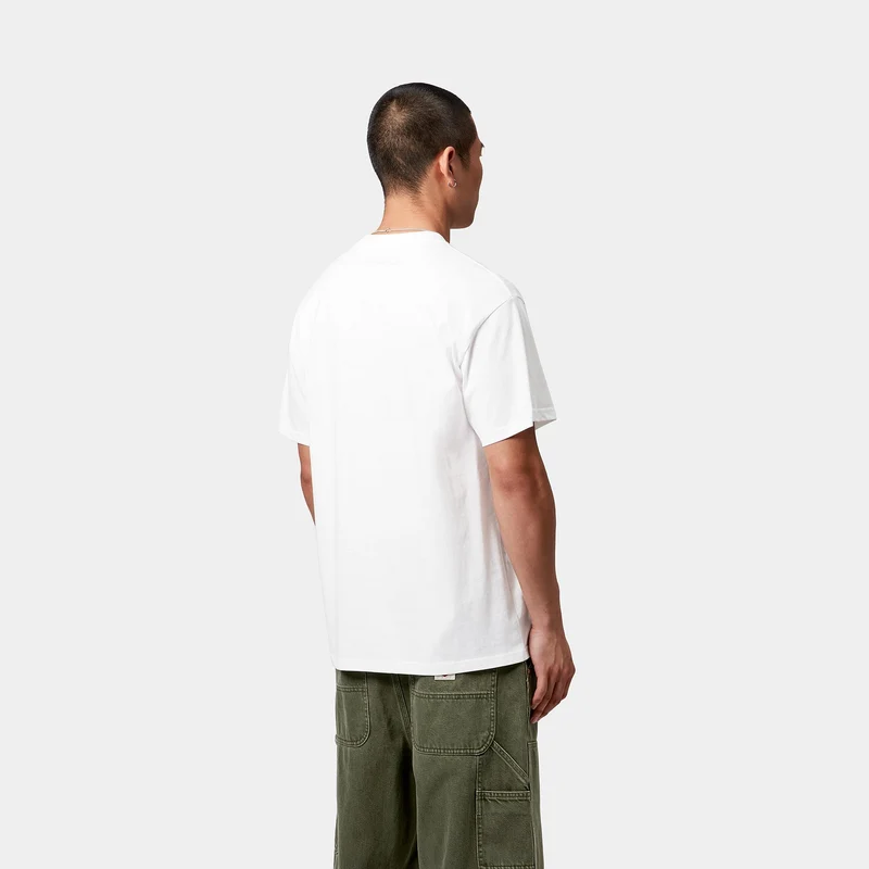 Carhartt WIP Herren Crown Pocket T-Shirt | Weiß