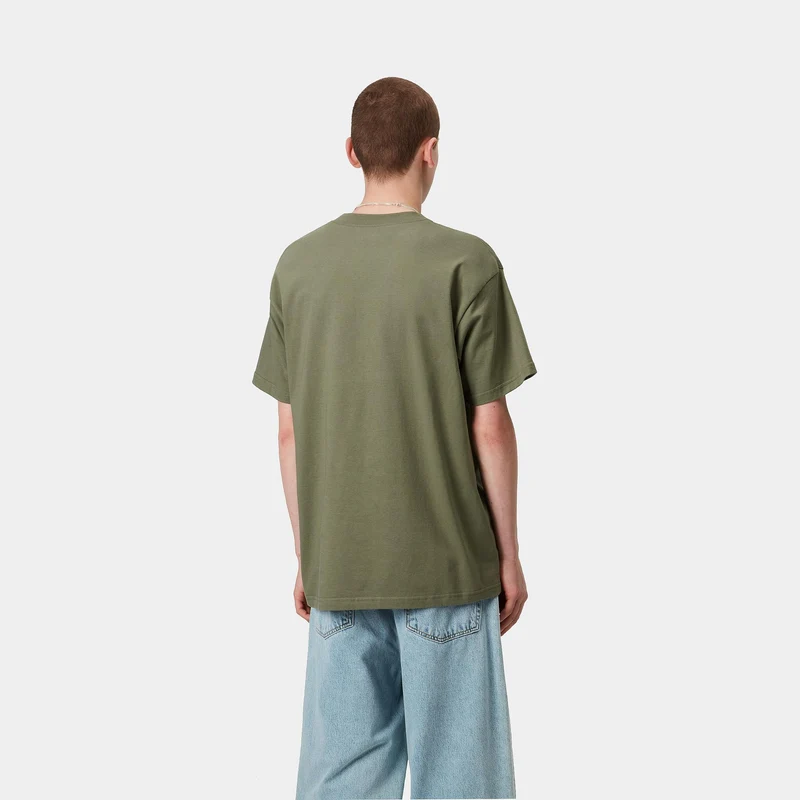 Carhartt WIP Herren Home Run T-Shirt | Dollargrün