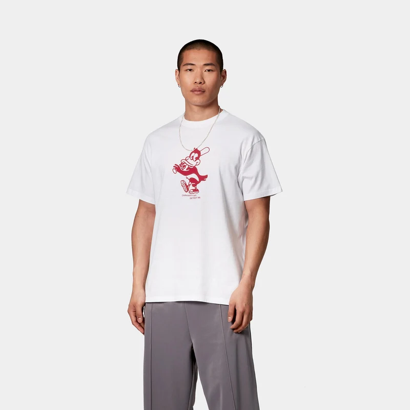 Carhartt WIP Herren Home Run T-Shirt | Weiß