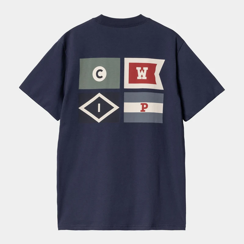 Carhartt WIP Herren Flaggen T-Shirt | Weltraum