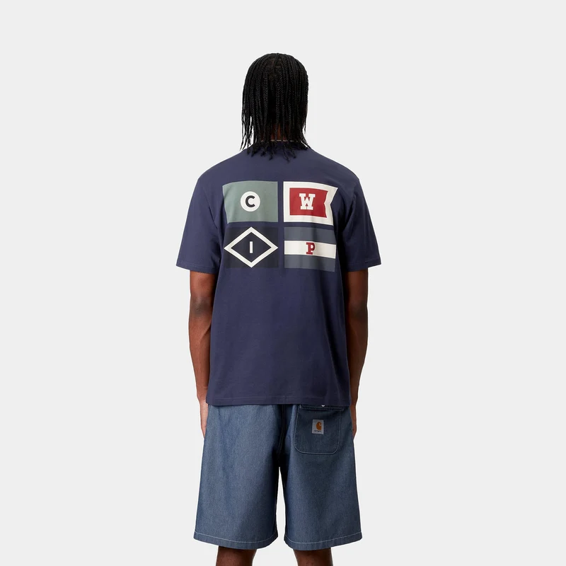 Carhartt WIP Herren Flaggen T-Shirt | Weltraum
