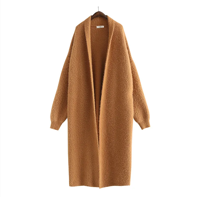 Sarah | Damen Offener Langer Mantel Stil