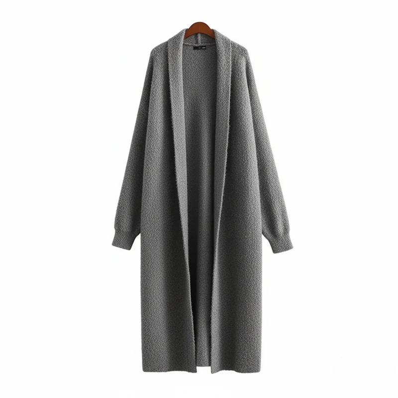 Sarah | Damen Offener Langer Mantel Stil