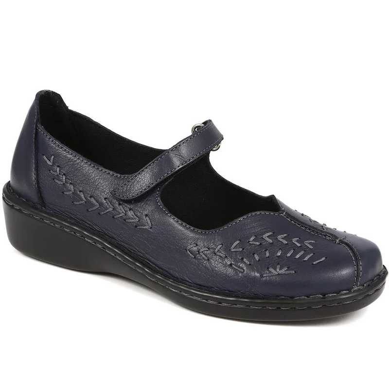 Touch-Fasten Mary Janes - AS2400 / 308 534 - Navy