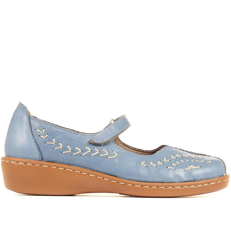 Touch-Fasten Mary Janes - AS2400 / 308 534 - Denim
