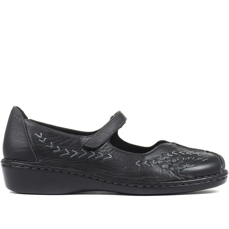 Touch-Fasten Mary Janes - AS2400 / 308 534 - Black