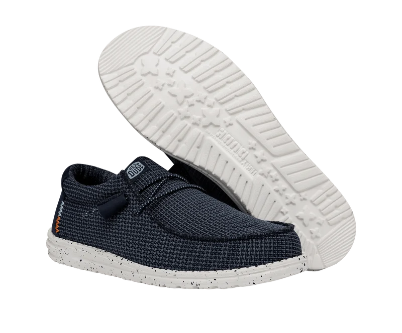 Hey Dude Wally Sport Mesh-Mokassin für Herren | Marineblau