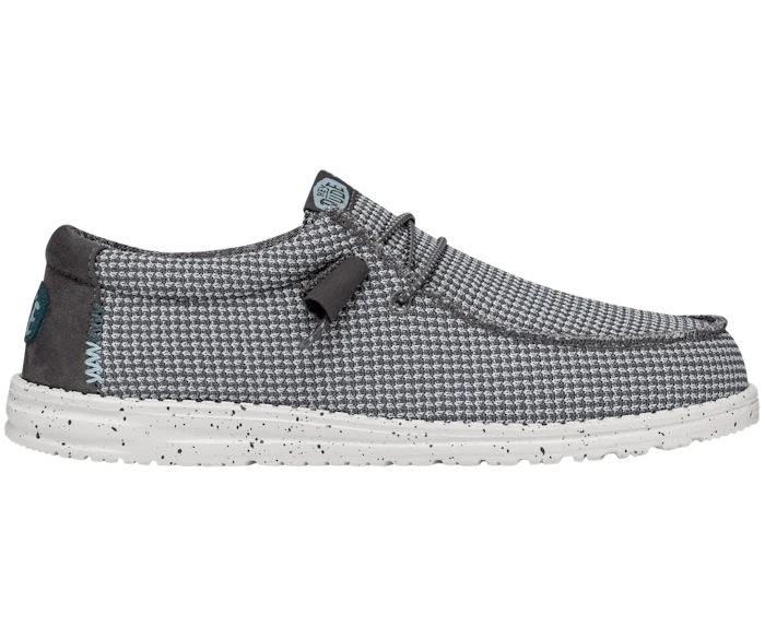 Hey Dude Wally Sport Mesh-Mokassin für Herren | Grau